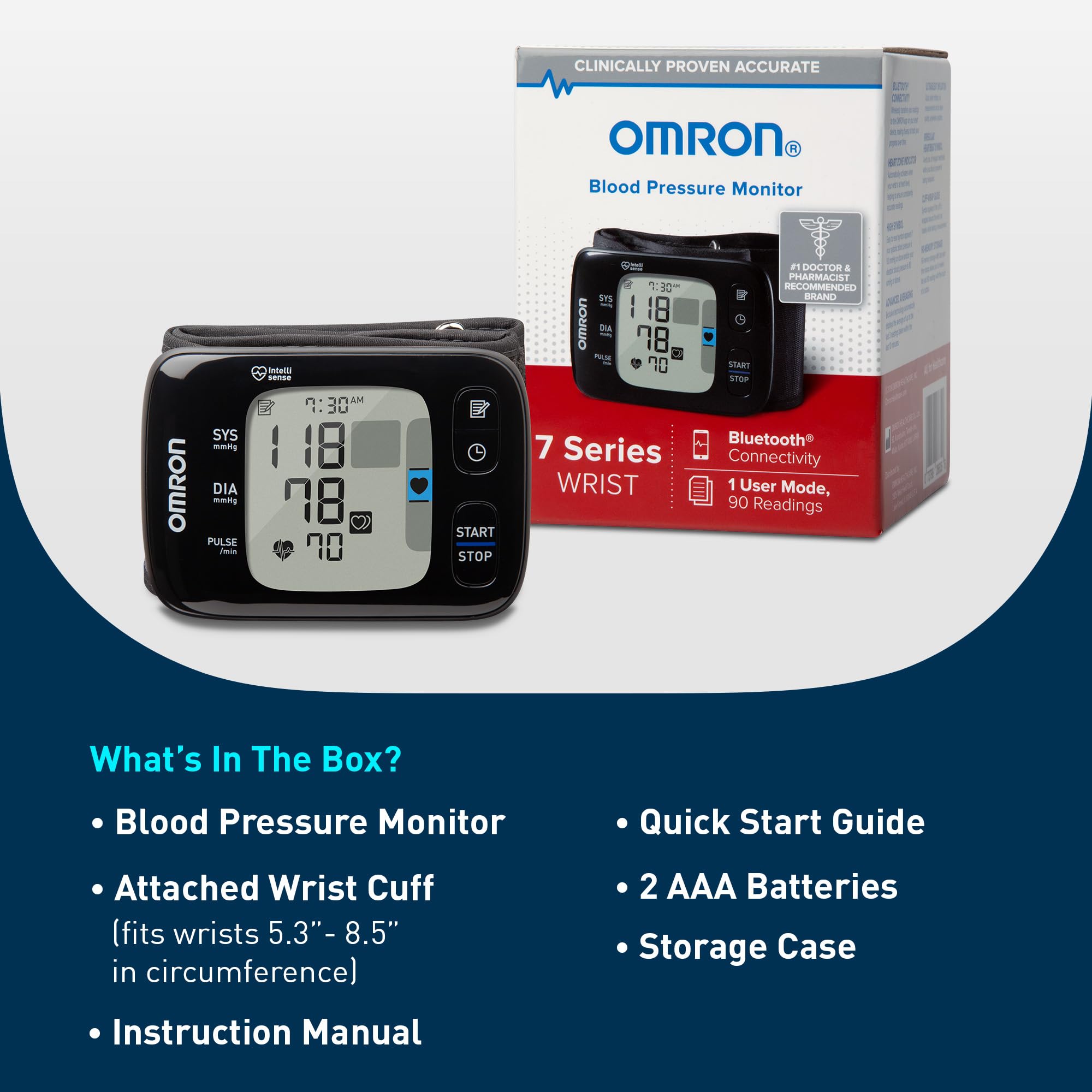 Amazon.com: OMRON 7 Series Wireless Wrist Blood Pressure Monitor